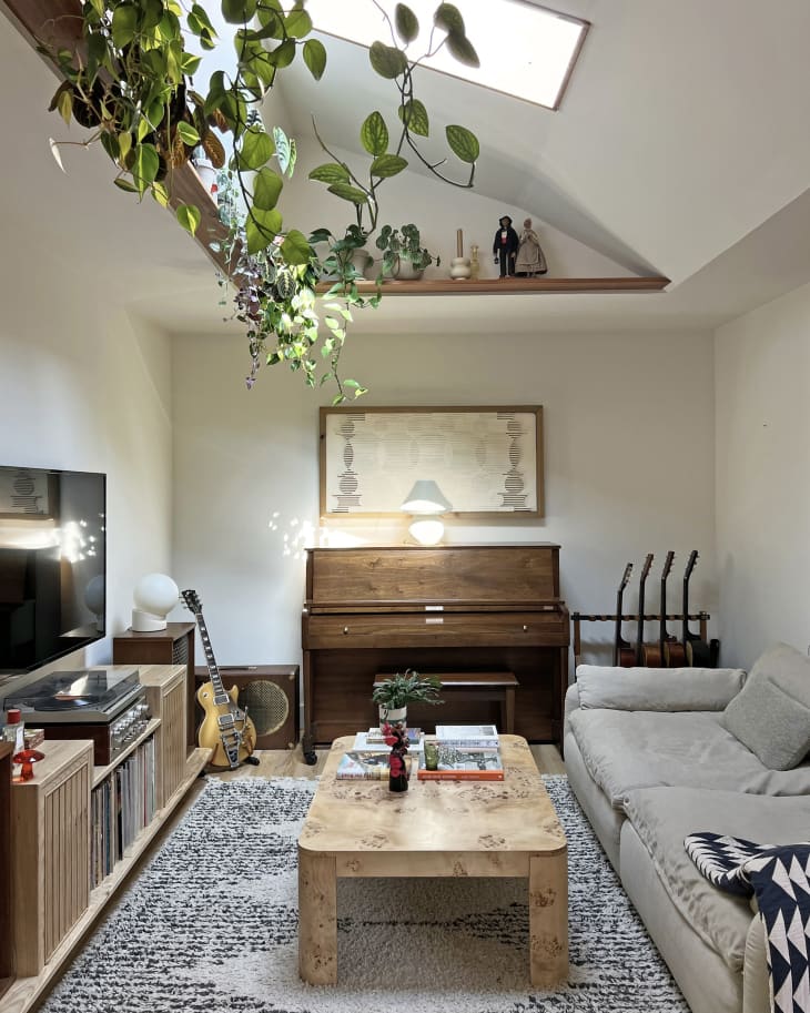 Image showcasing This Living Room Makeover Has a Must-See DIY Skylight | Apartment Therapy